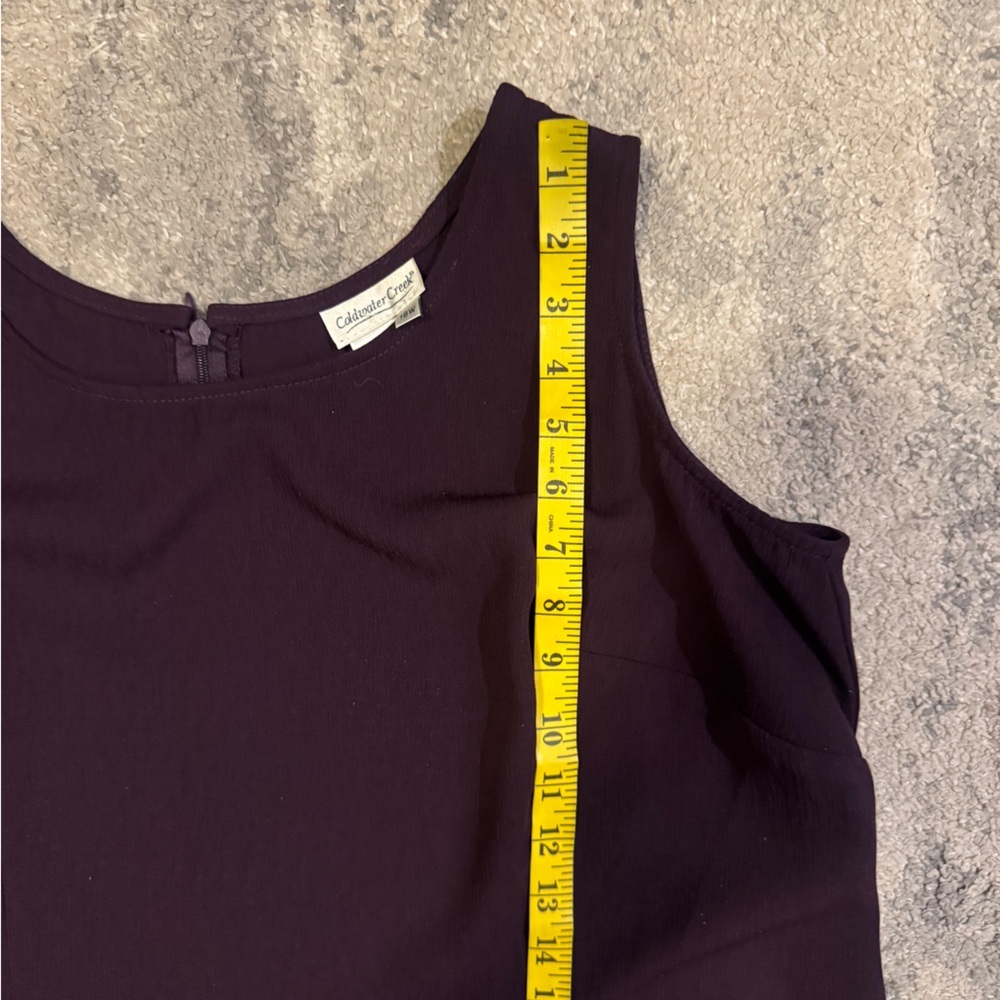 Plus Size Coldwater Creek Deep Purple Dress - Picture 5 of 6